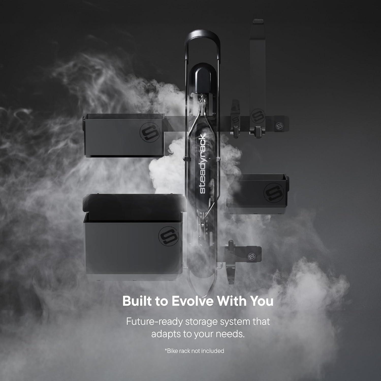 imageSteadyrack ProFlex Narrow  GearMate Pack  Vertical Bike Rack ampamp Gear Storage System  SpaceSaving Wall Storage  Over 200 Configurations  Fits Road Gravel BMX Fender Bikes and more