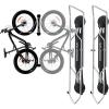 imageSteadyrack Bike Rack for Fat Bikes  The Original Wall Mounted Vertical Bike Storage  Fits Fat Tires  Space Saving Pivot Design  HeavyDuty Steel Rack for Indoor Garage Apartment or Home UseFat 2 Pack  Chrome Plated
